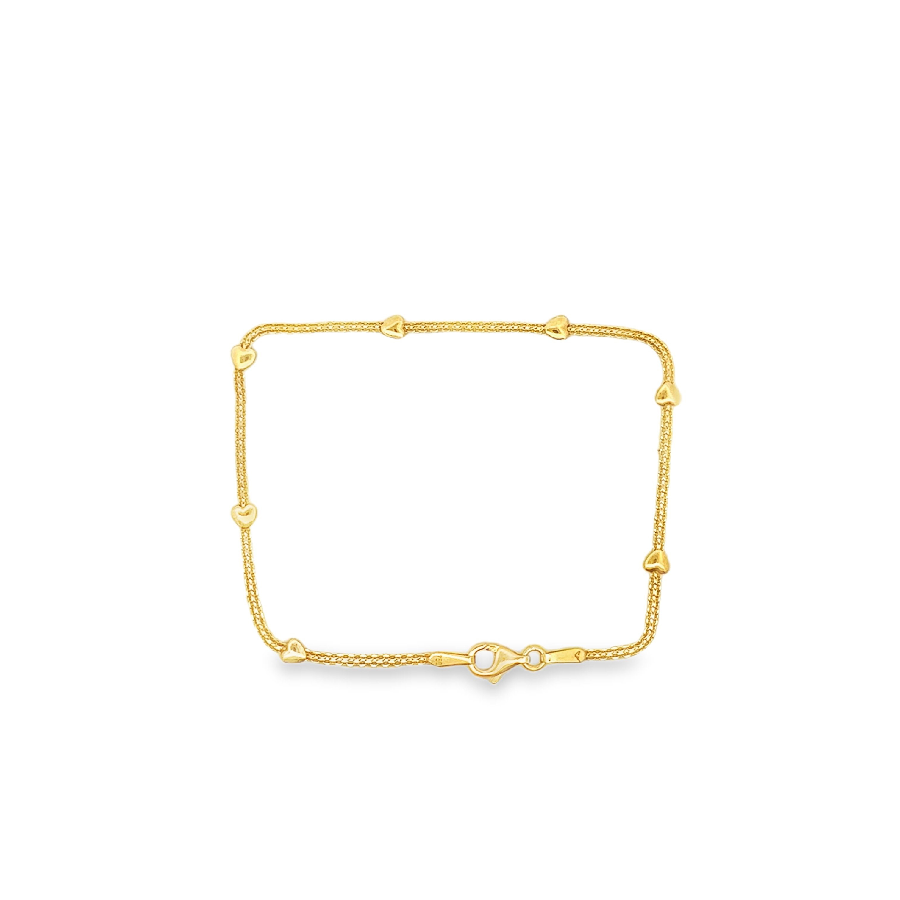 Artemia 18 Karat Yellow Gold Bracelet With Heart Design