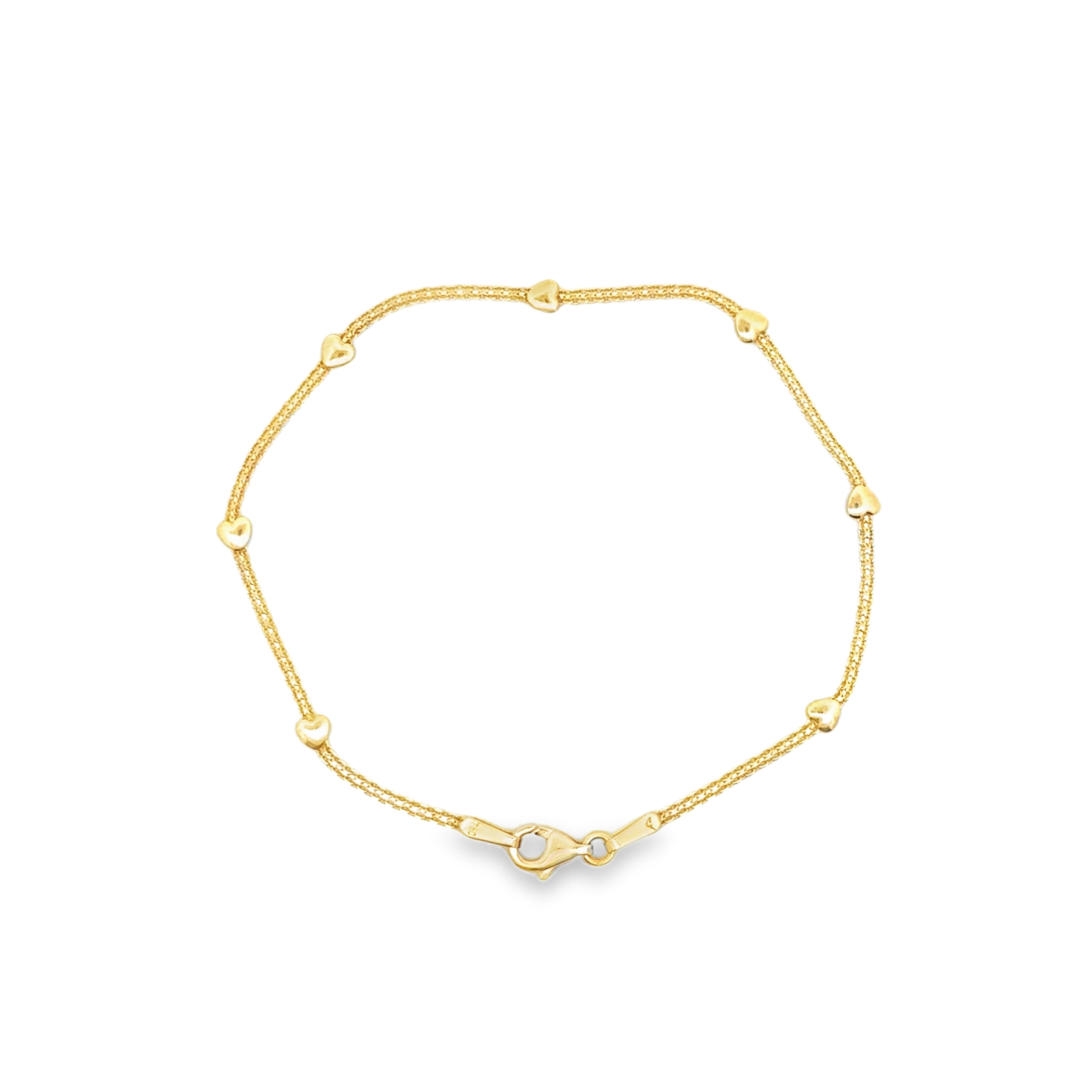 Artemia 18 Karat Yellow Gold Bracelet With Heart Design