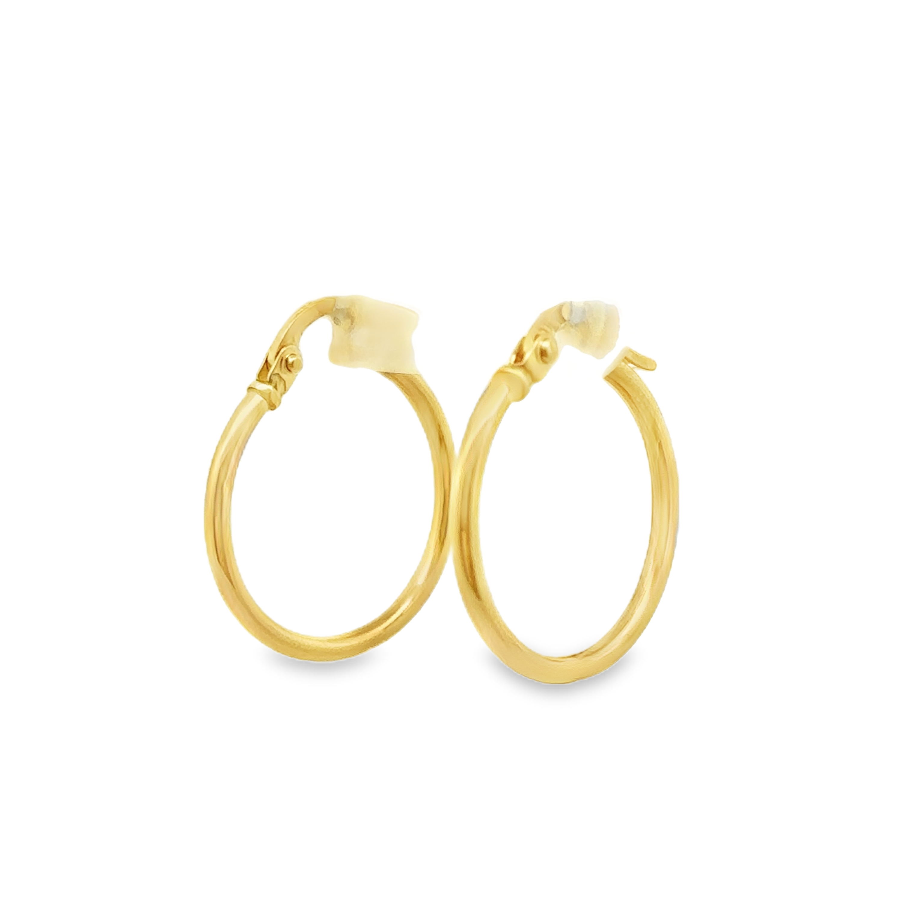 Aglaia 18 Karat Yellow Gold Loop Earring Plain Design