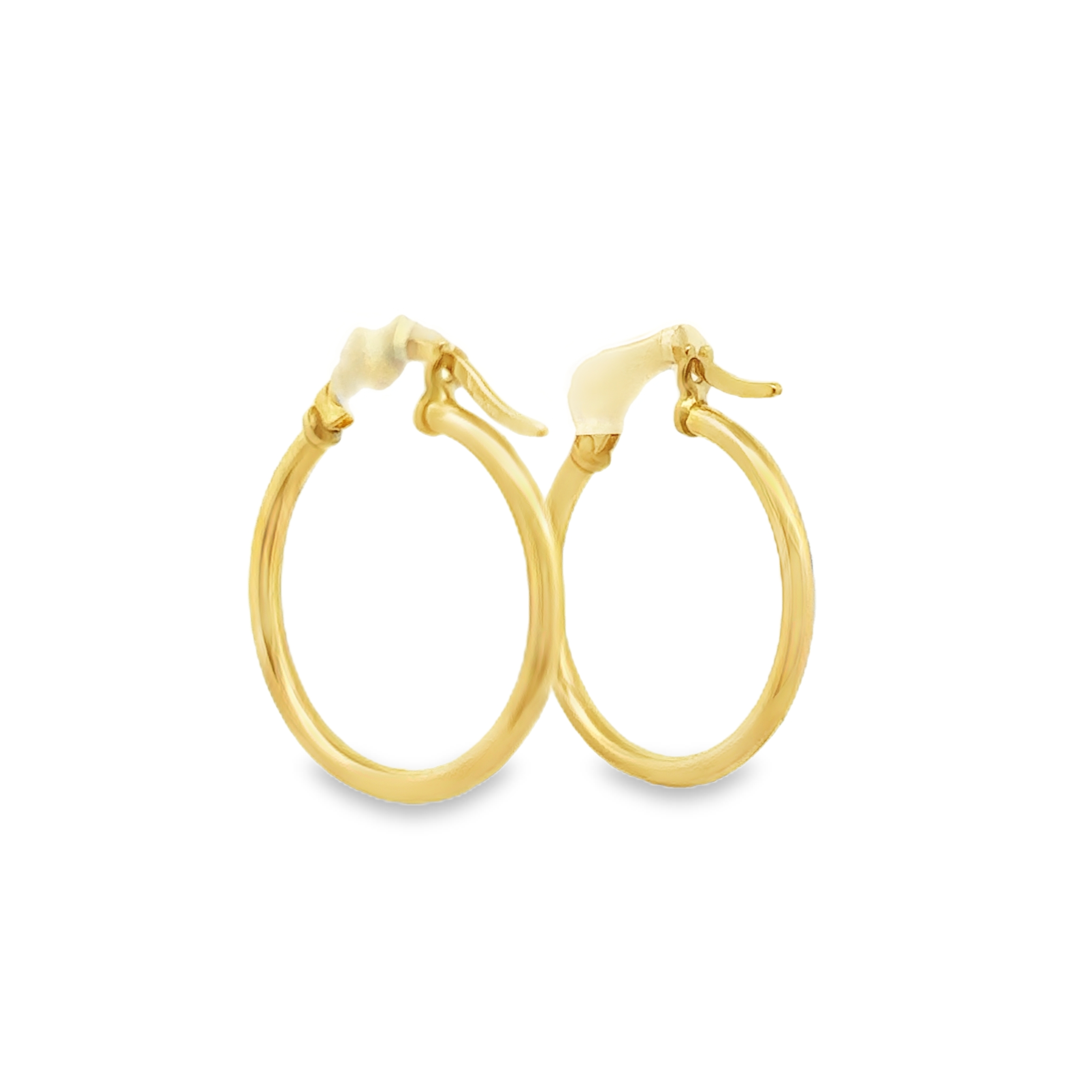 Aglaia 18 Karat Yellow Gold Loop Earring Plain Design