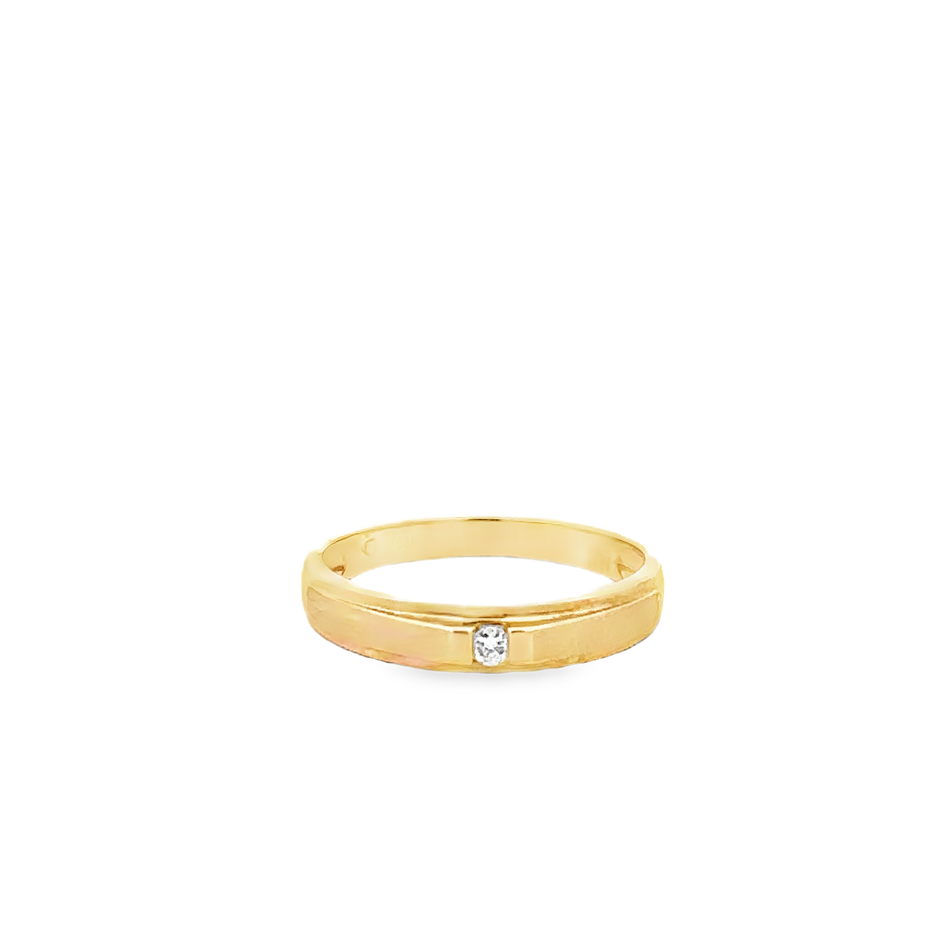 Acantha 18 Karat Yellow Gold Wedding Ring 1 Diamond - .031 Carat  S-5.5