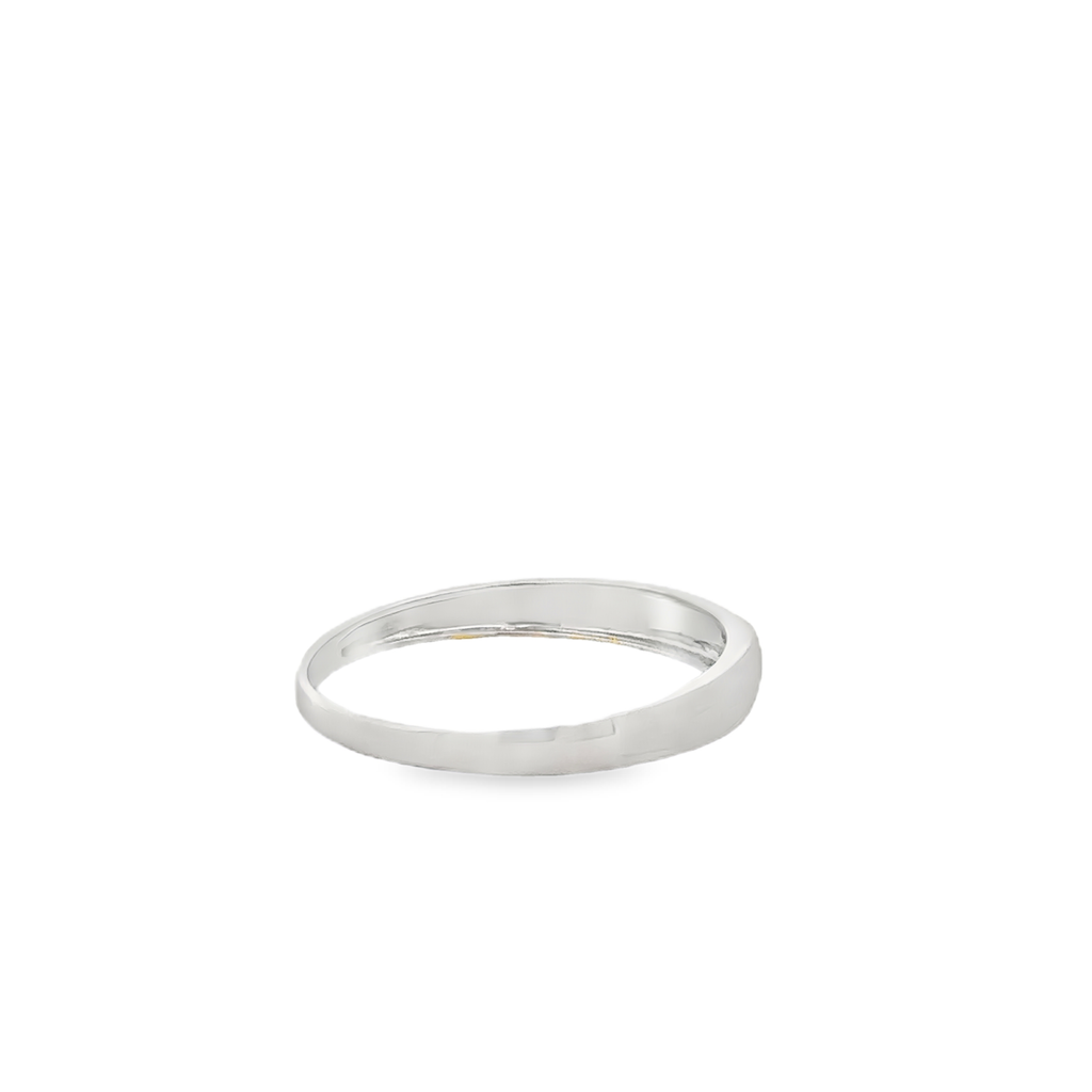 Galatea 18 Karat White Gold Wedding Ring 1 Diamond -. 02 Carat S-8