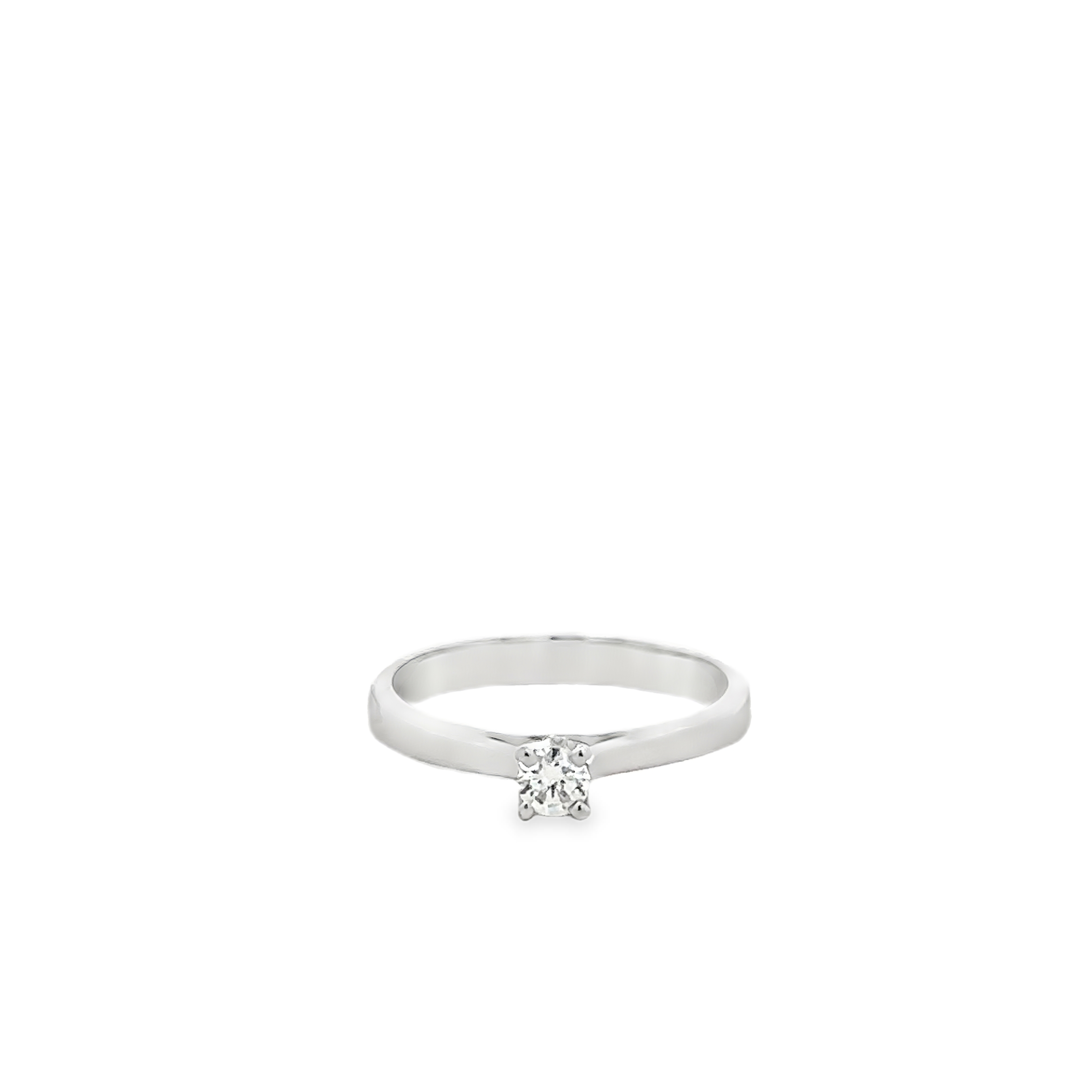 Ionea 14 Karat White Gold Ring 1 Diamond - .15 Carat S-5.5