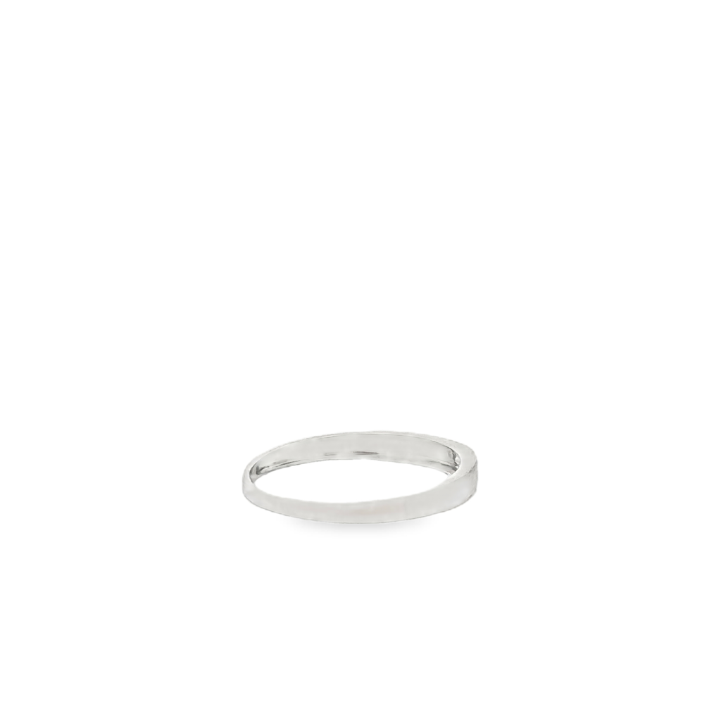 Helia 18 Karat White Gold Wedding Ring 1 Diamond - .015 Carat S-6