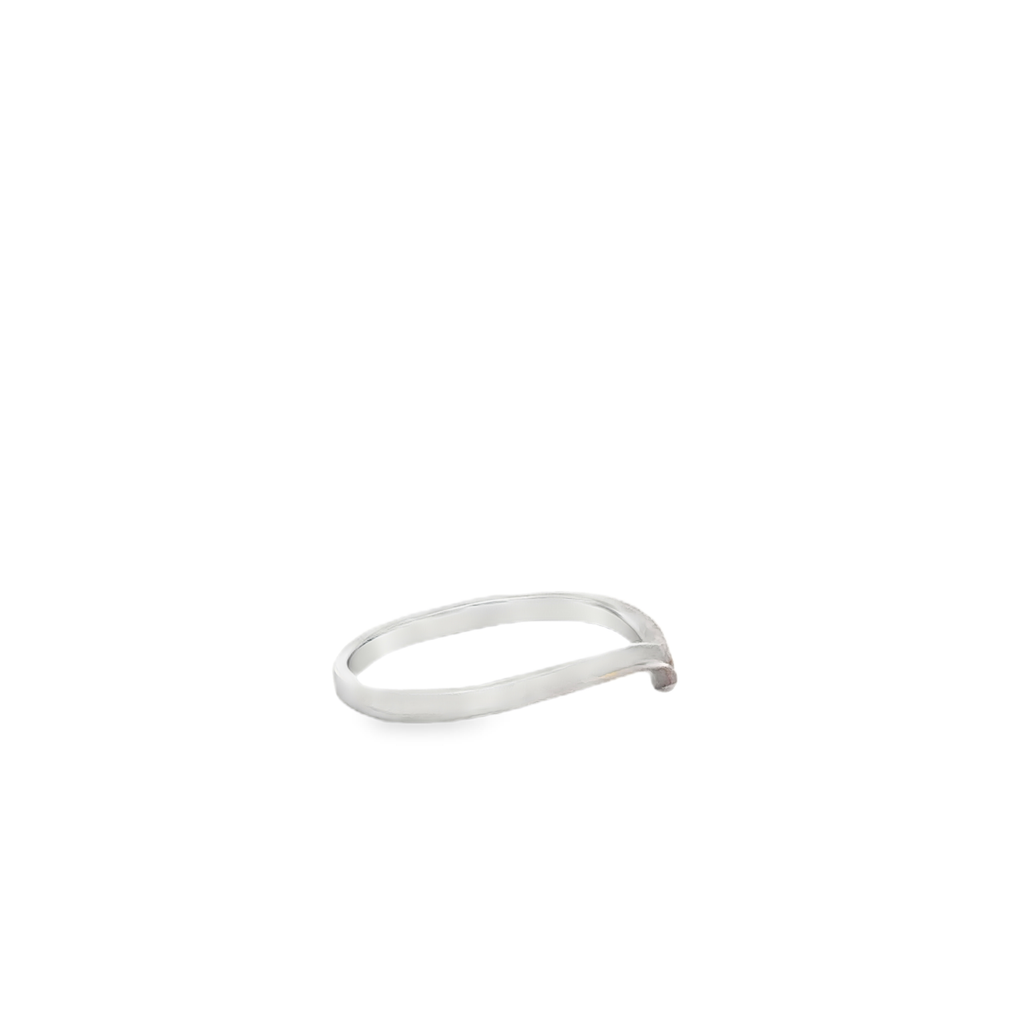 Chrysa Wedding Ring in 18K Two-Tone Gold with Platinum (Size 6)