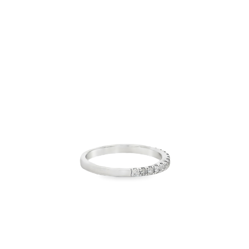Thalía 14 Karat White Gold Half Eternity Ring 13 Diamond - .25 Carat S-7