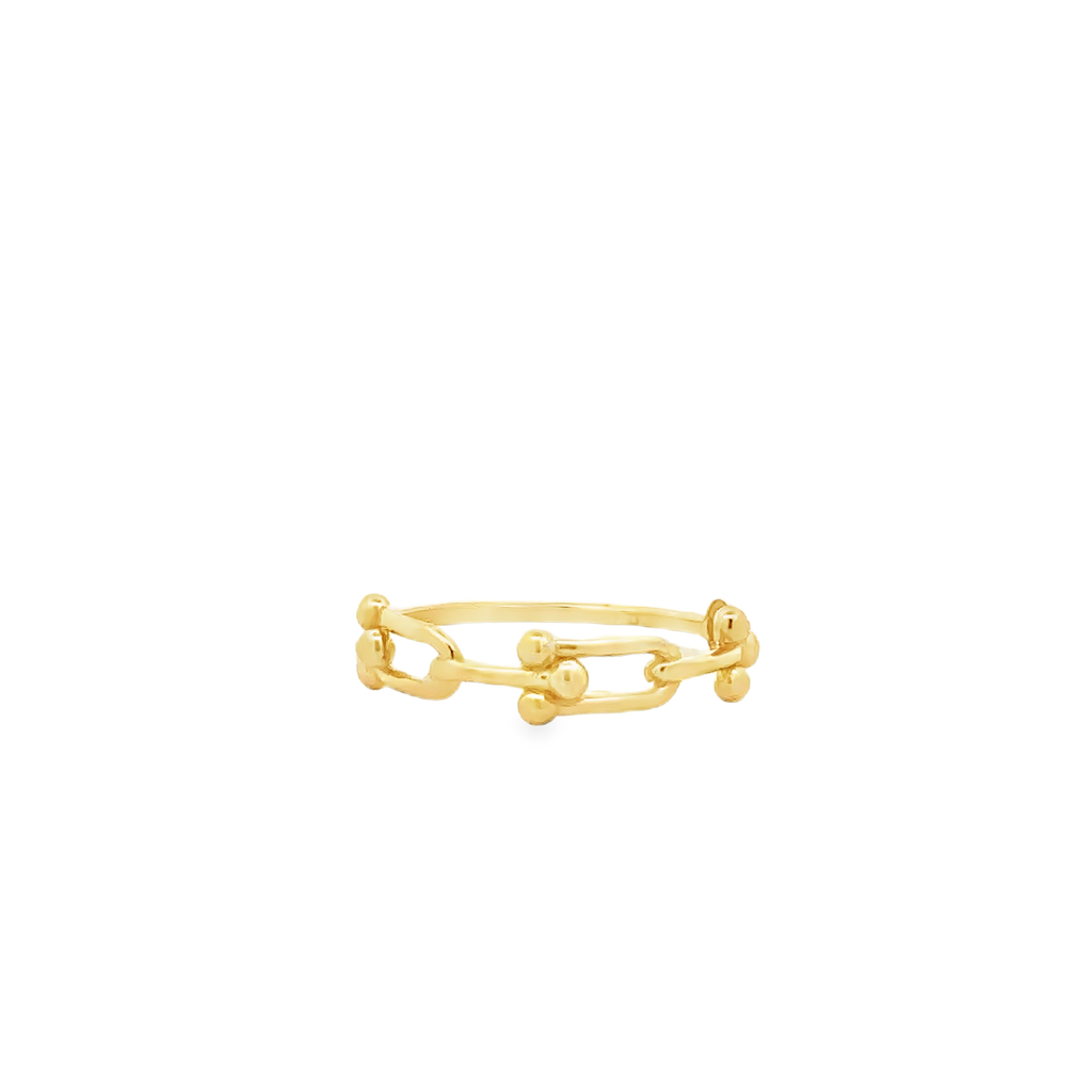 Isabella 18 Karat Yellow Gold Ring Hardware Design S-7.25