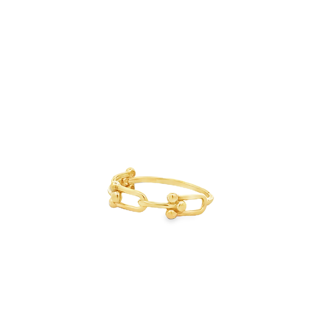 Isabella 18 Karat Yellow Gold Ring Hardware Design S-7.25
