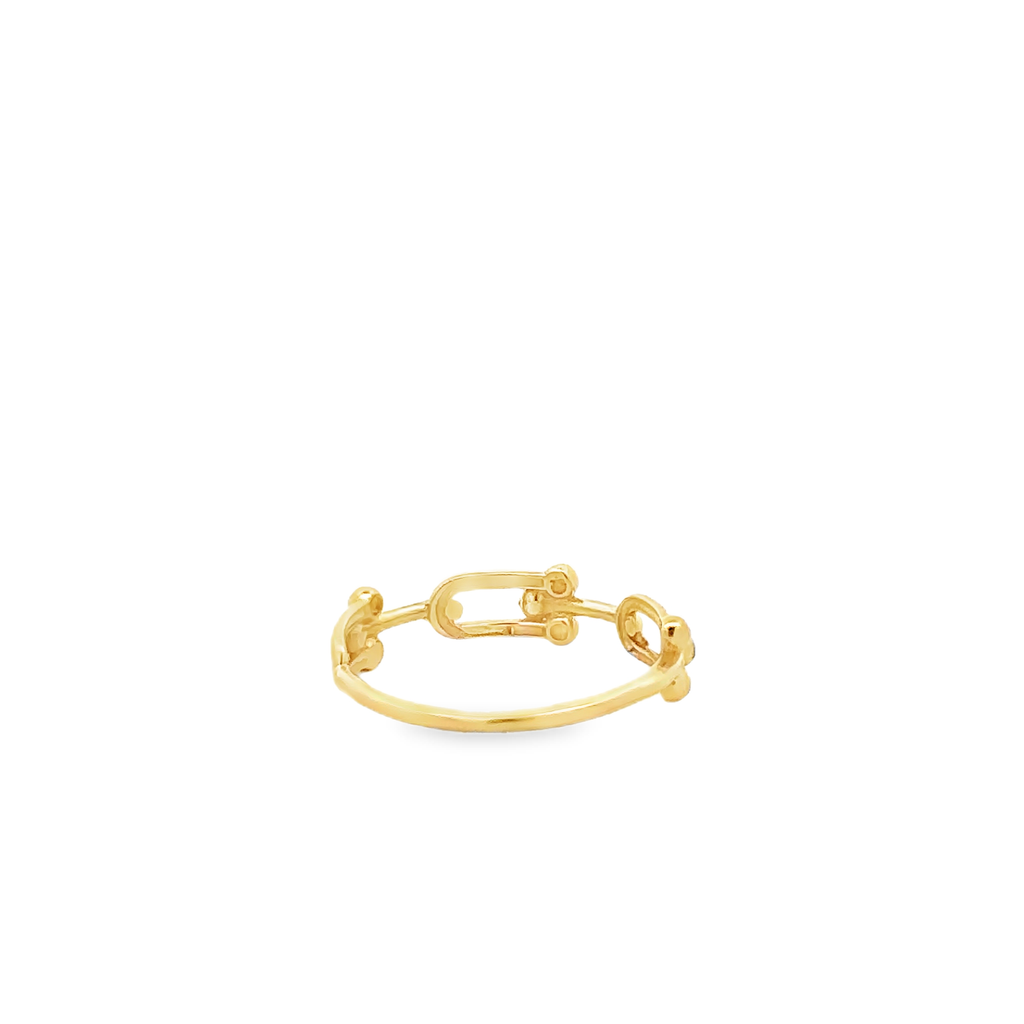 Isabella 18 Karat Yellow Gold Ring Hardware Design S-7.25