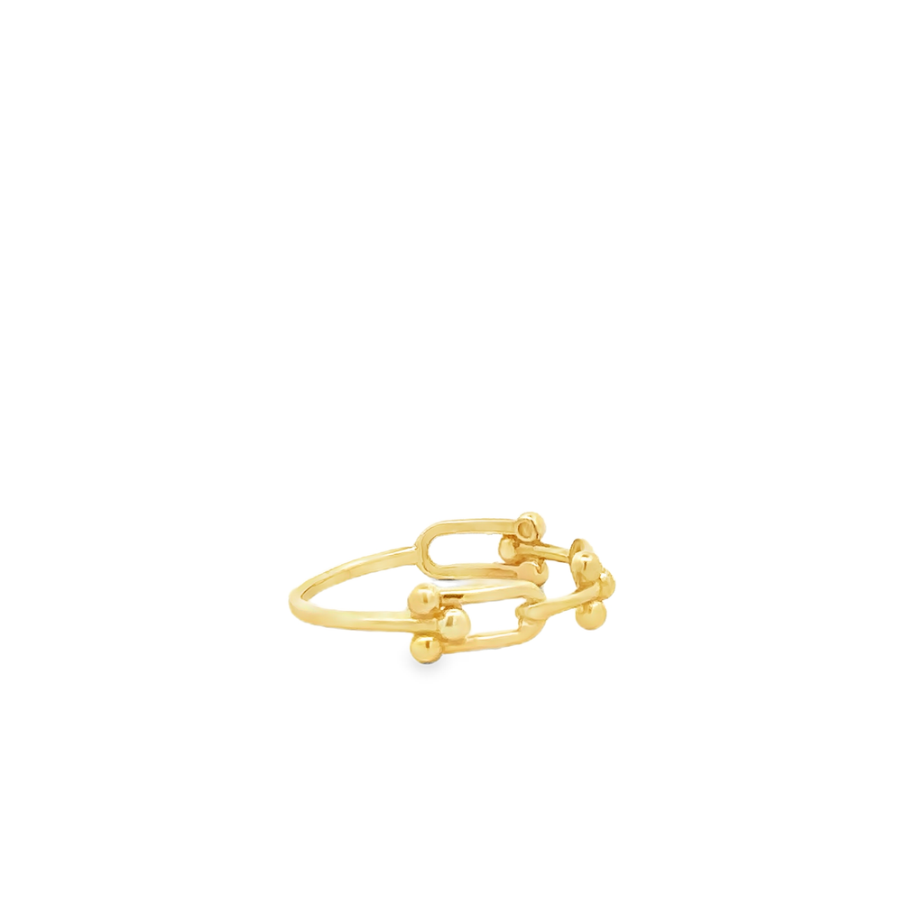 Isabella 18 Karat Yellow Gold Ring Hardware Design S-7.25