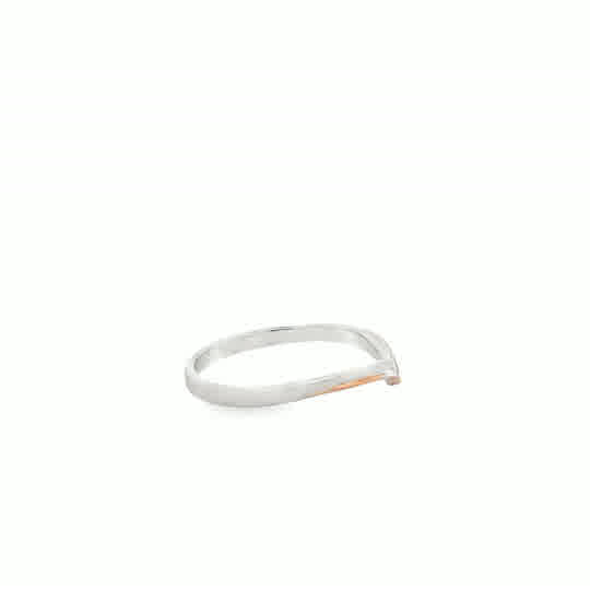 Vivienne 18 Karat 2 Tone Platinum Wedding Ring S-5.5