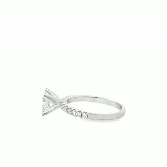 Kaelani 18 Karat White Gold Diamond Ring