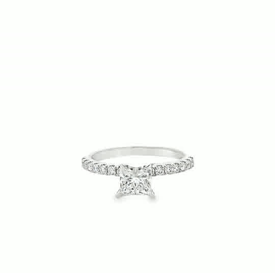 Kaelani 18 Karat White Gold Diamond Ring