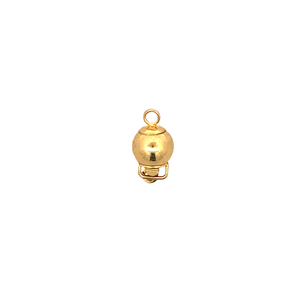 Ball Lock Pendant in 14K Yellow Gold