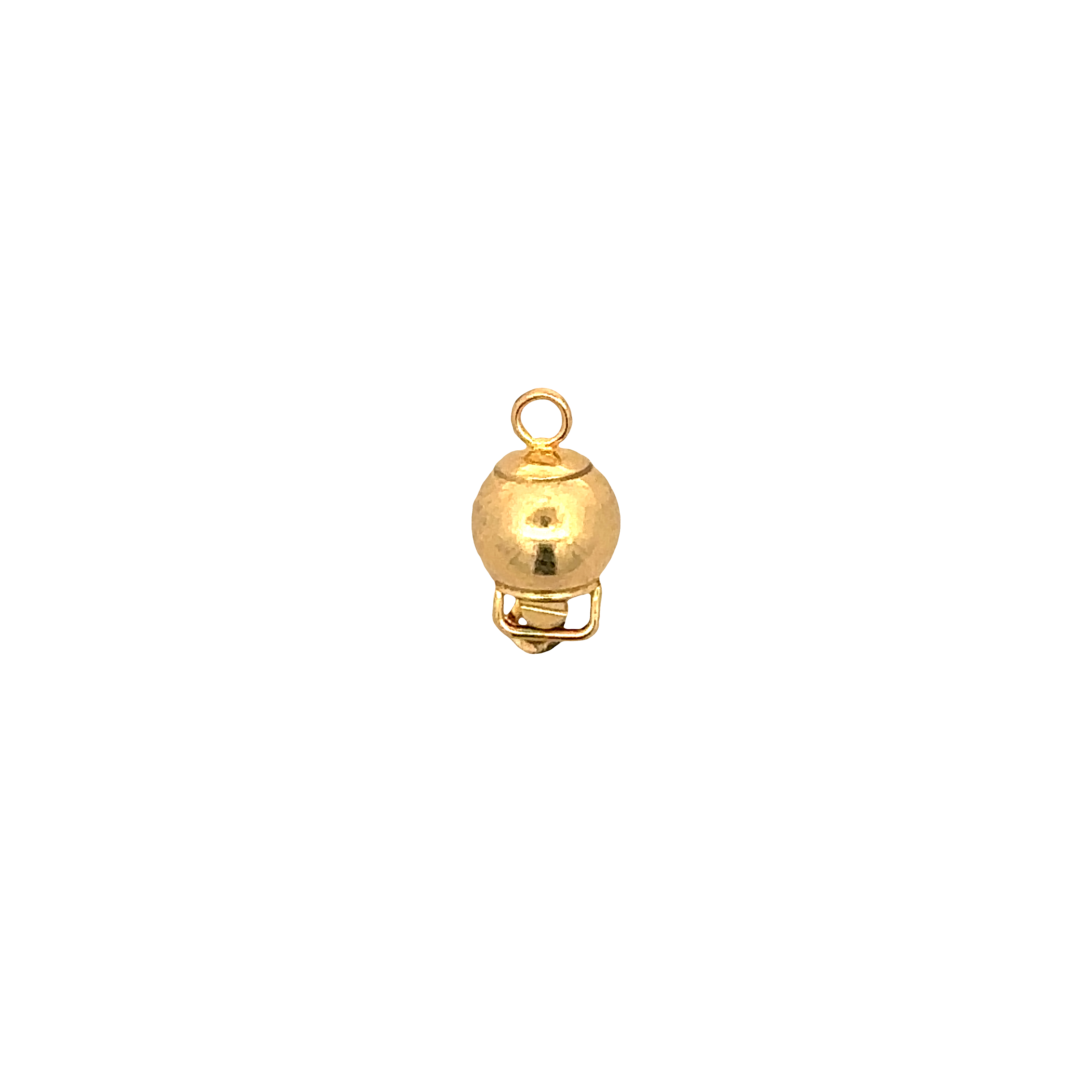 Ball Lock Pendant in 14K Yellow Gold