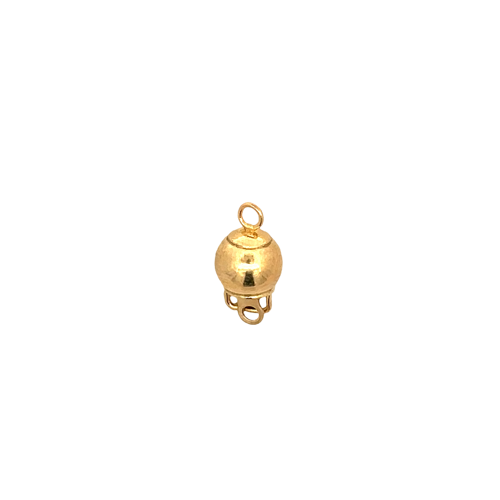 Ball Lock Pendant in 14K Yellow Gold