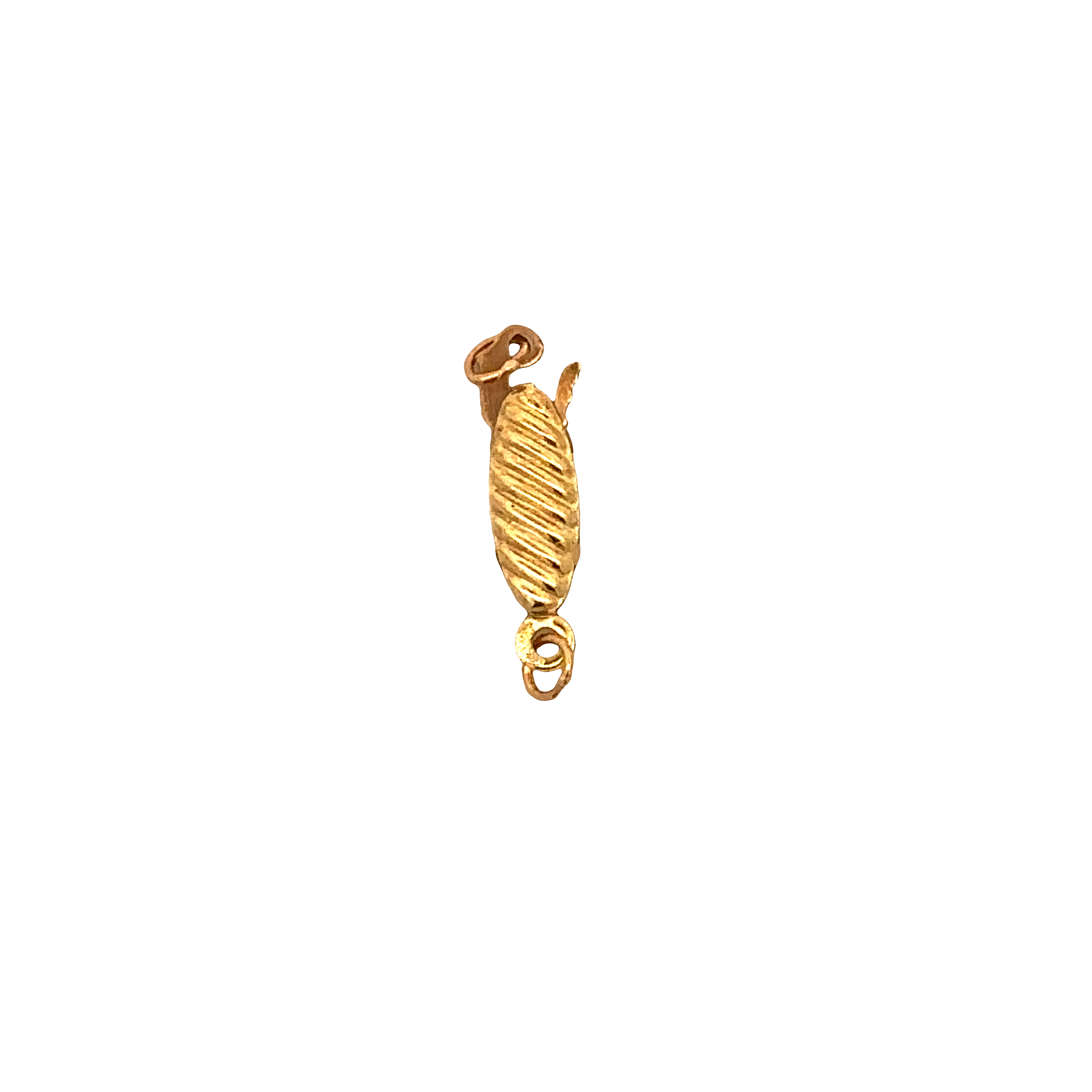 Fish Lock Pendant in 14K Yellow Gold