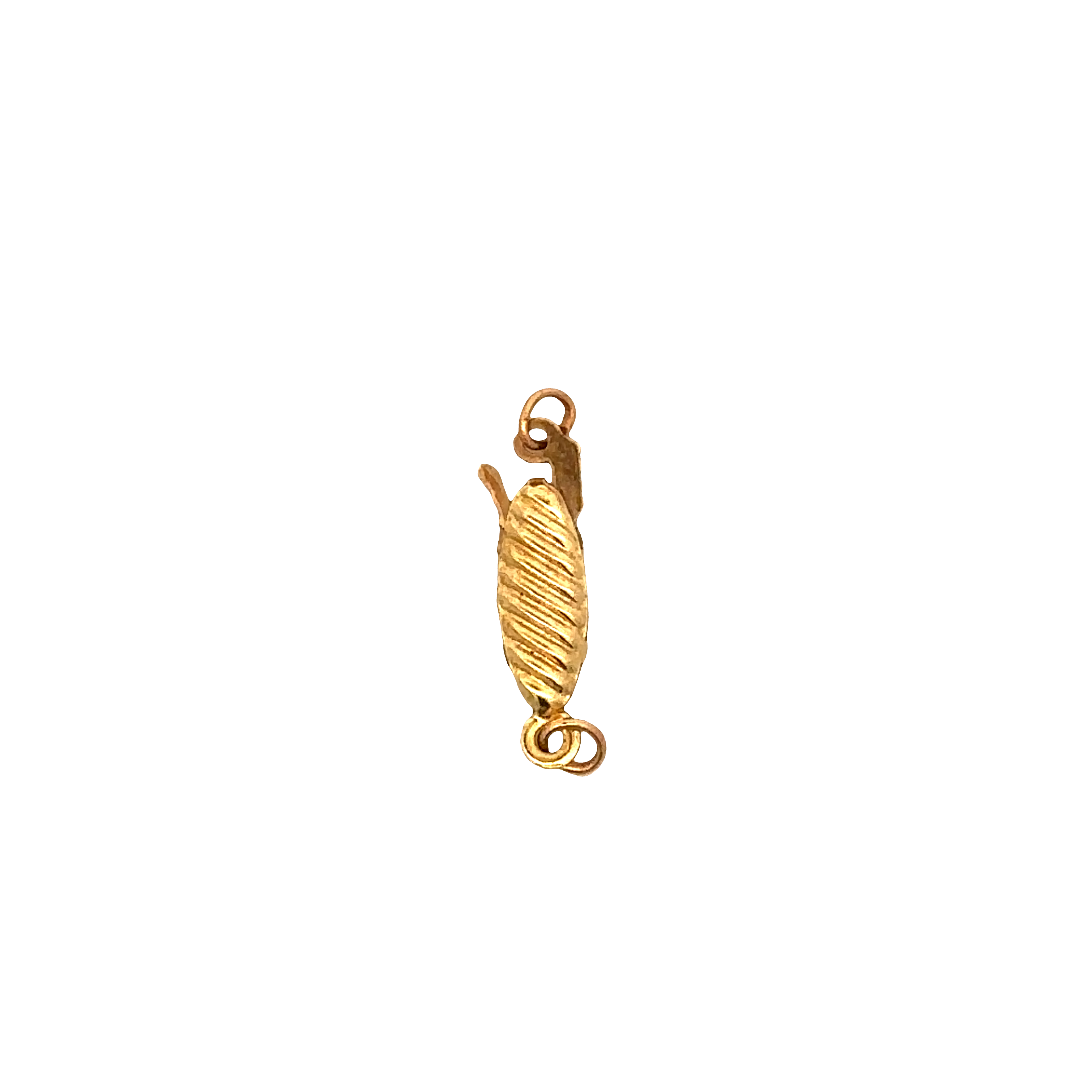 Fish Lock Pendant in 14K Yellow Gold