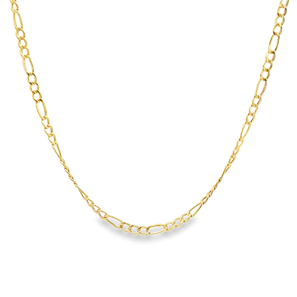 Arabella  Figaro Chain Necklace in 14K Yellow Gold, 20 inches