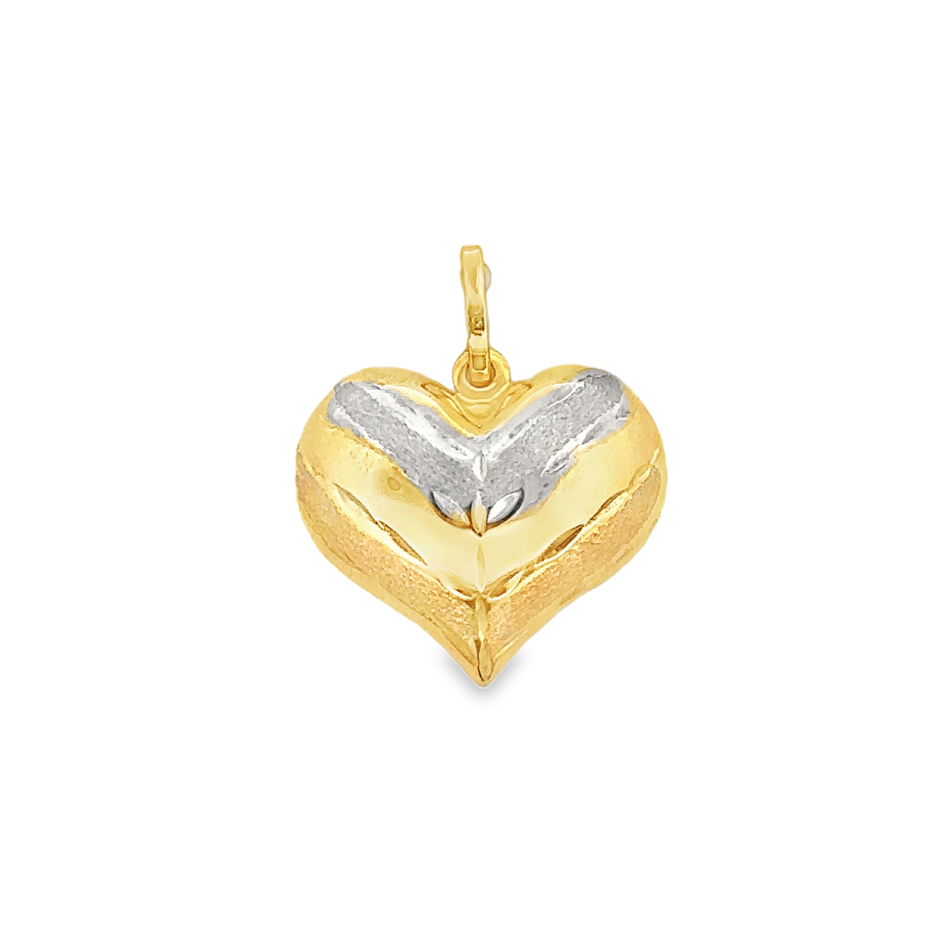 Eos Pop Heart Pendant in 18K Two-Tone Gold