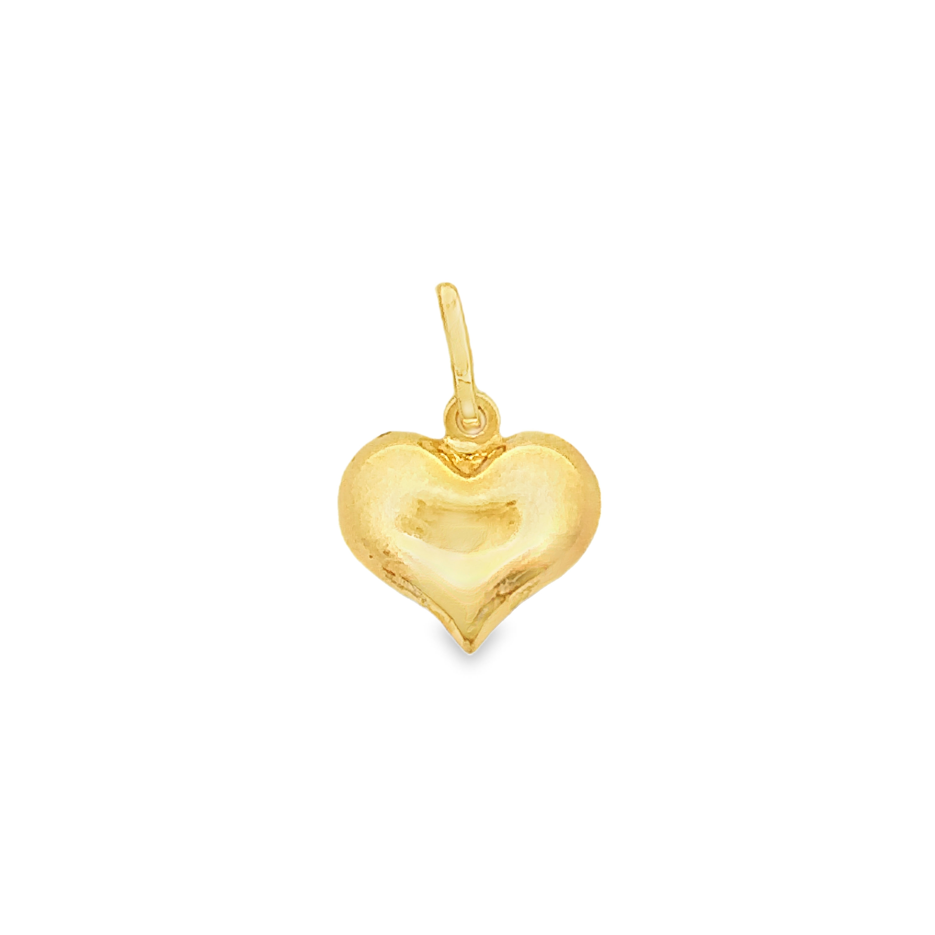 Nocturne  Pop Heart Pendant with Line Design in 18K Two-Tone Gold