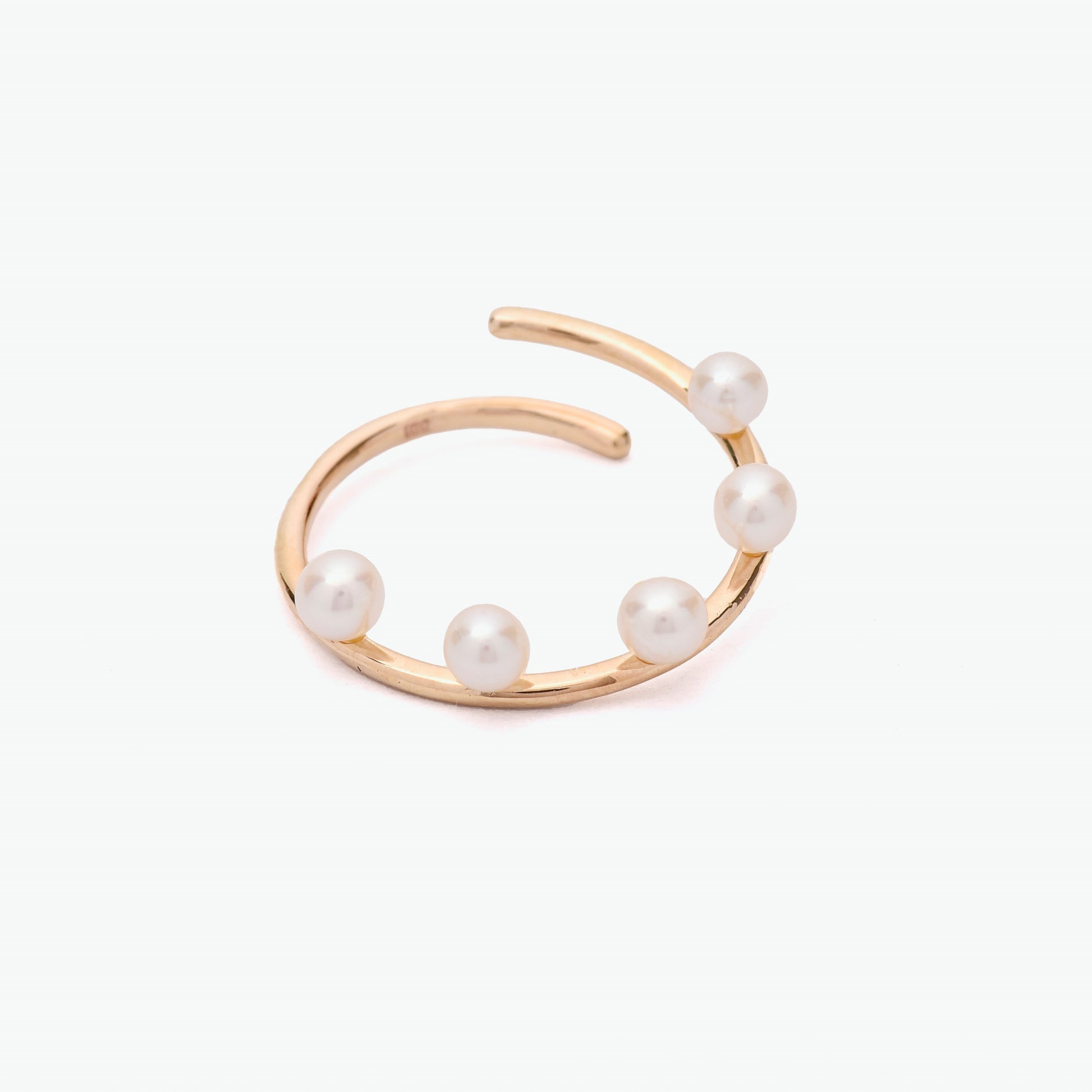 Anka 10K Yellow Gold Ear Cuff with Pearls | Ocampo's Fine Jewellery