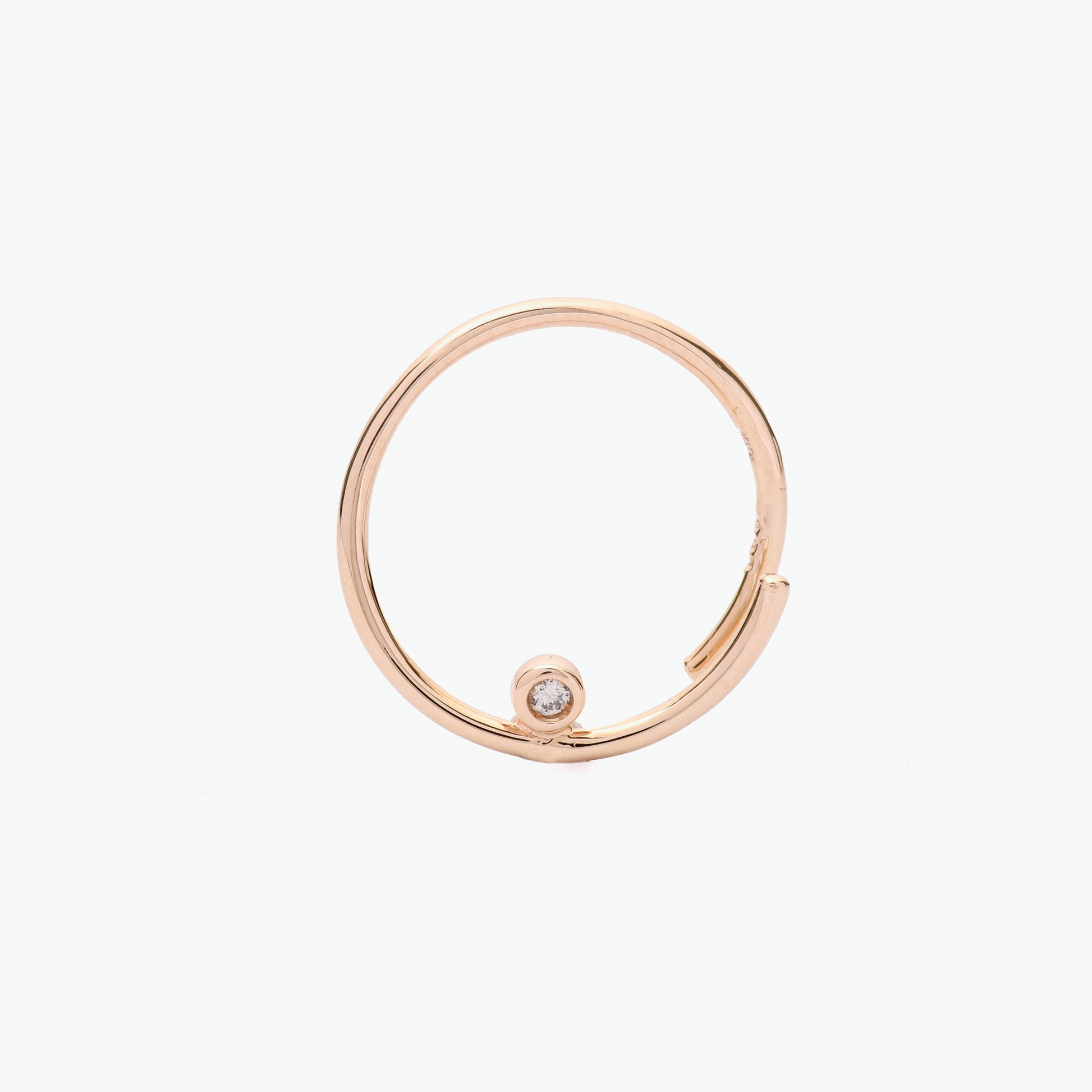 Amida 10K Yellow Gold Ear Cuff with Diamond | Ocampo's Fine Jewellery