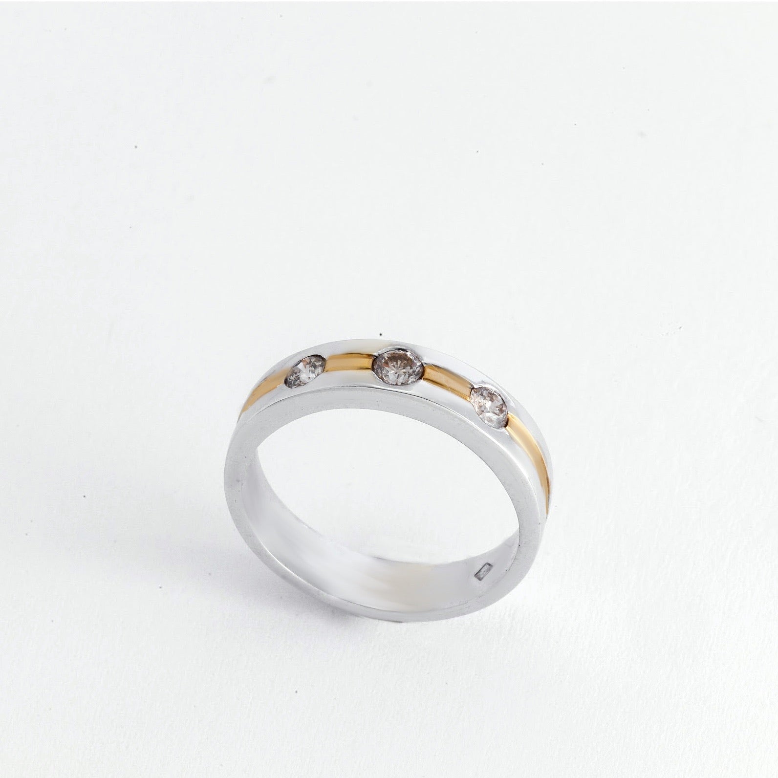 Kelly 14k Two Tone Gold with Diamond Wedding Rings Philippines | Ocampo's Fine Jewellery