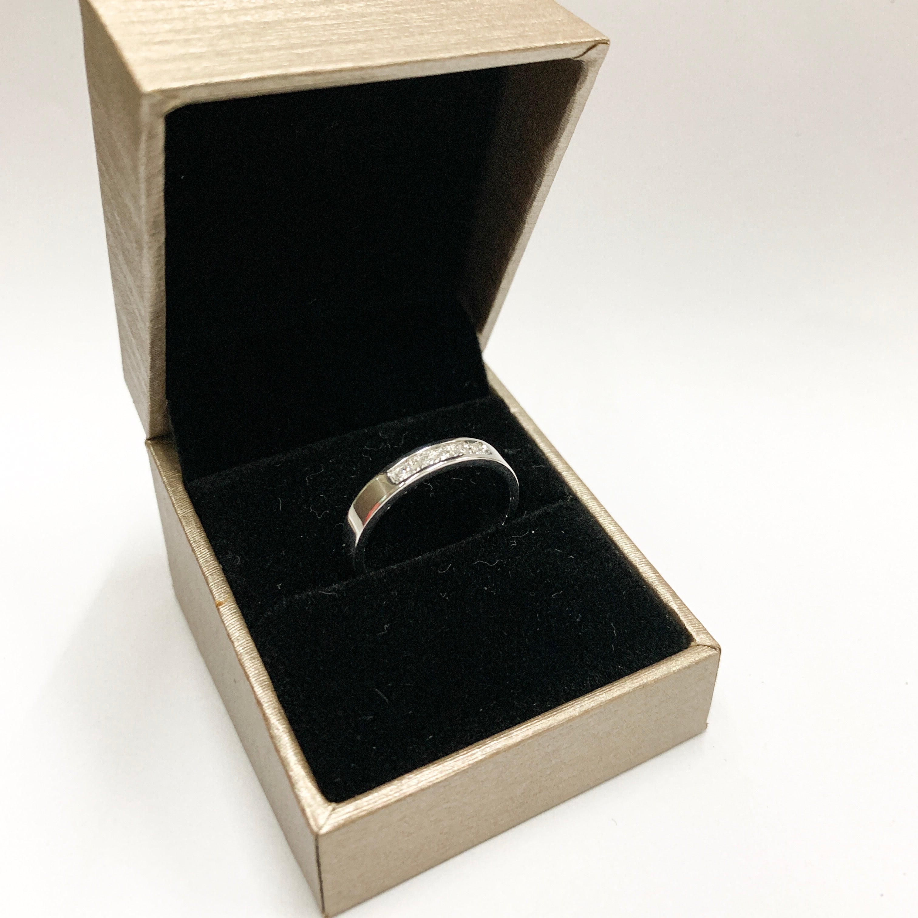 Aziza 14K White Gold Wedding Rings with Diamond Philippines Ocampo's Fine Jewellery