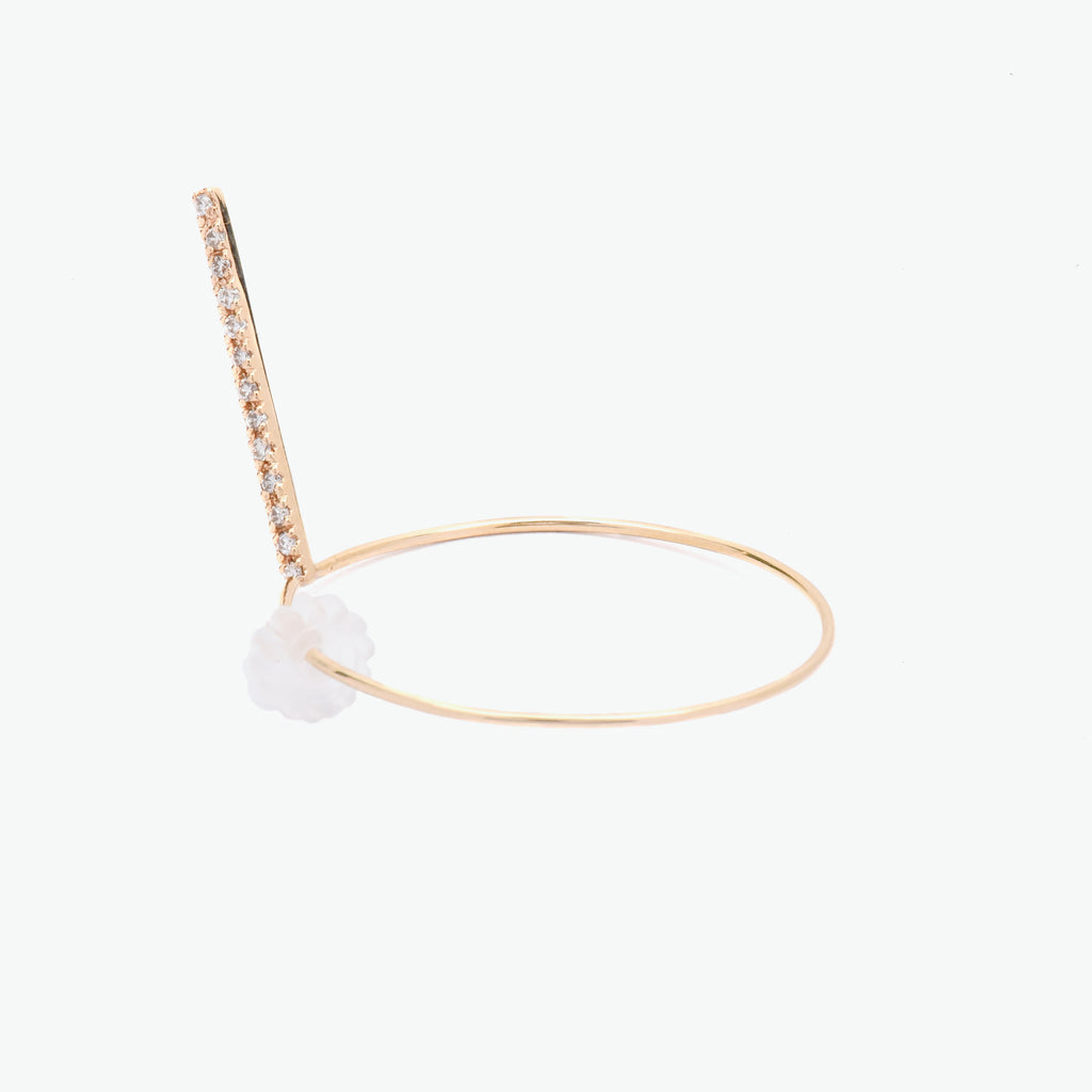 Chiyo 10k Yellow Gold Hoop Earrings with Diamonds | Ocampo's Fine Jewellery